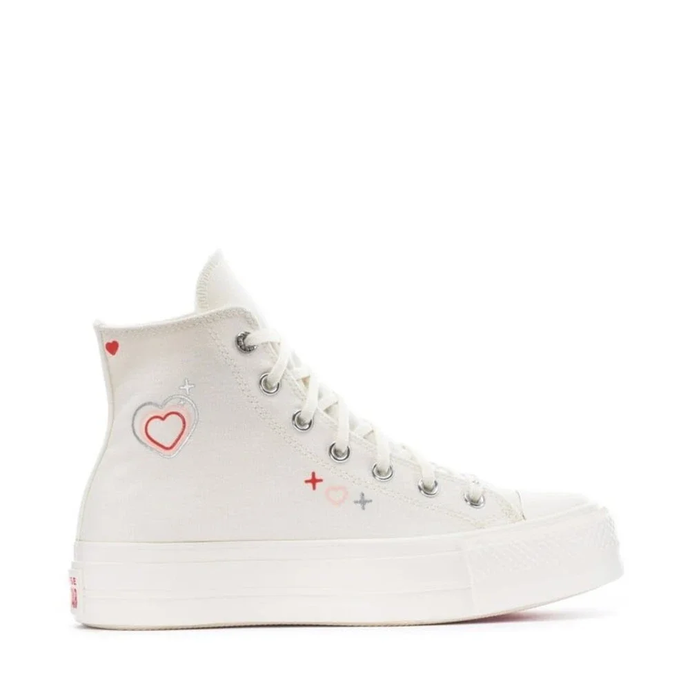 Size 11 - Converse Chuck Taylor All Star Lift Platform High Y2K Heart W - Picture 3 of 5
